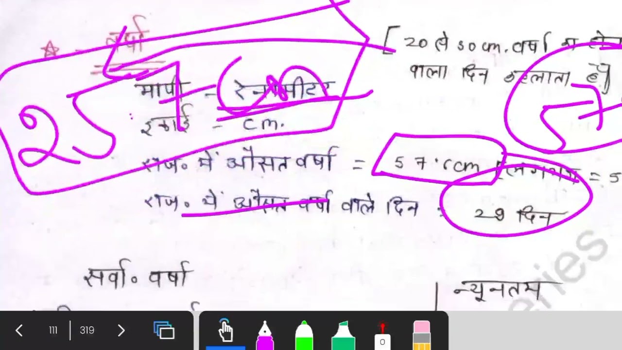 राजस्थान की जलवायु | महत्वपूर्ण नोटस 📖📕