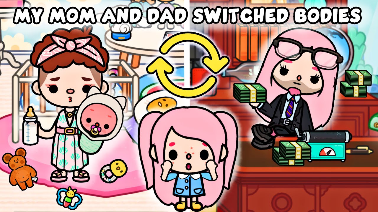 My Mom and Dad Switched Bodies | Toca Life Story / Toca Boca