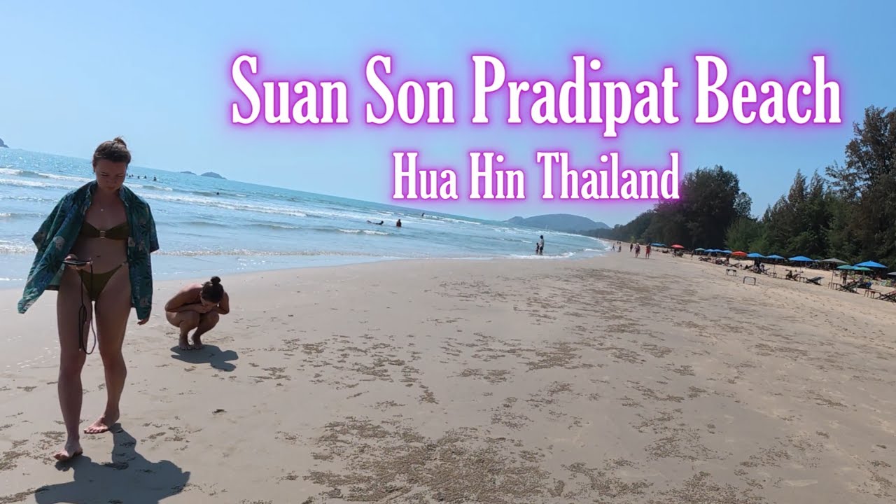 Suan Son Pradipat Beach Hua Hin Thailand 4K