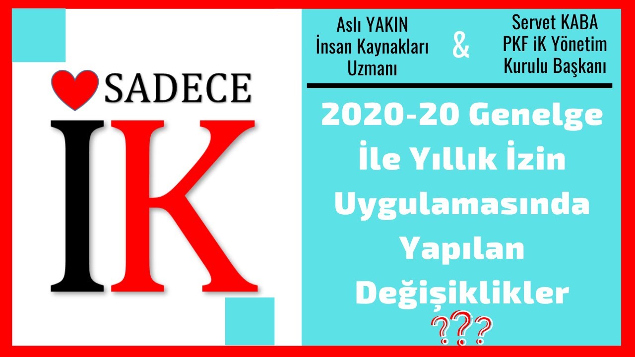 Fesih Halinde Ödenen Yıllık İzin Ücretinde Yapılan Kanuni Değişikliği Servet KABA ile konuştuk.