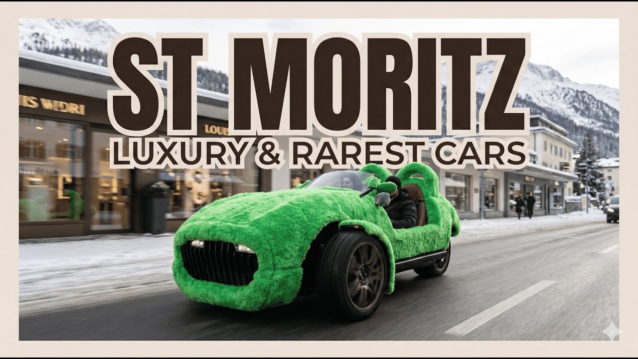 $500,000,000 of Rare Hypercars on the Streets of St. Moritz! (The I.C.E. 2026) Go Pro 4K