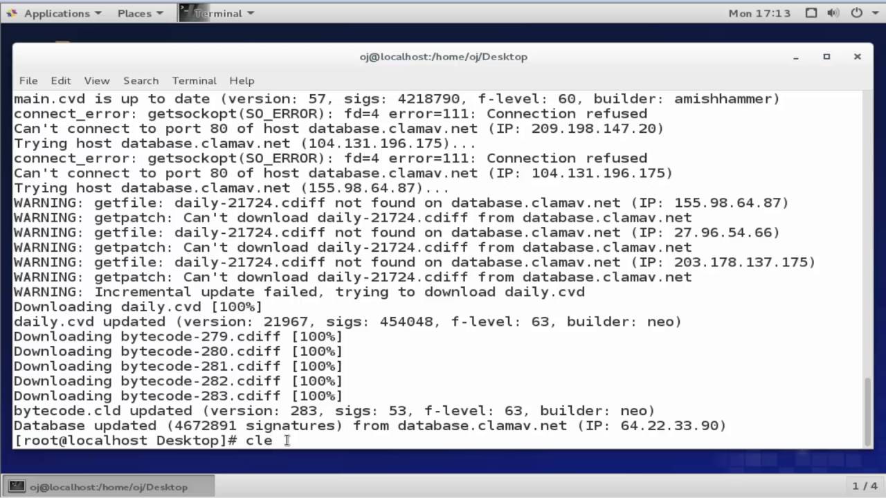 Clam AntiVirus Install  to protect servers from virus in centos RHEL7