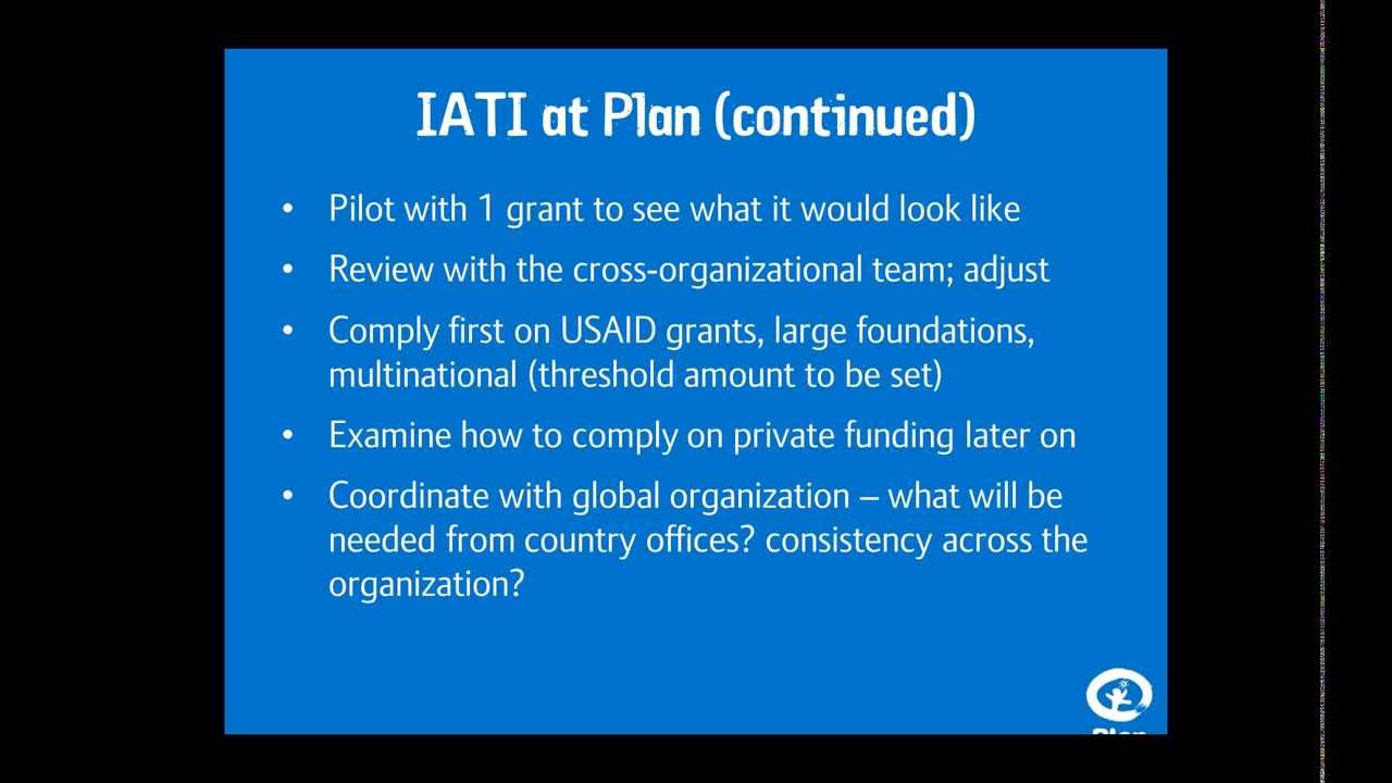 NGO Experiences Implementing the International Aid Transparency Initiative (IATI)