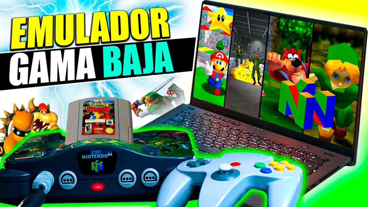 CORRE 🚨 SUPER EMULADOR DE NINTENDO 64 PARA PC DE GAMA BAJA 🔴 Nuevo Emulador N64 para PC