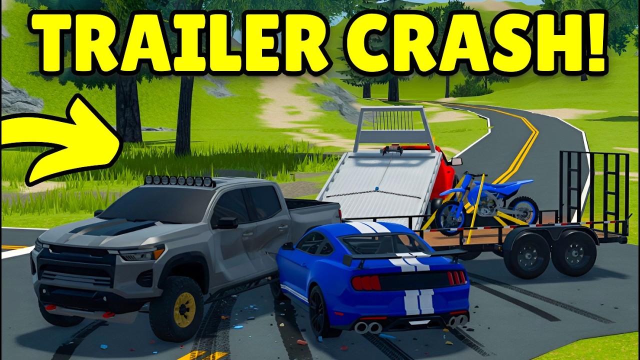 I Used My Flatbed Tow Truck to Rescue a Crashed Trailer in Roblox Southern Mudding Offroading
