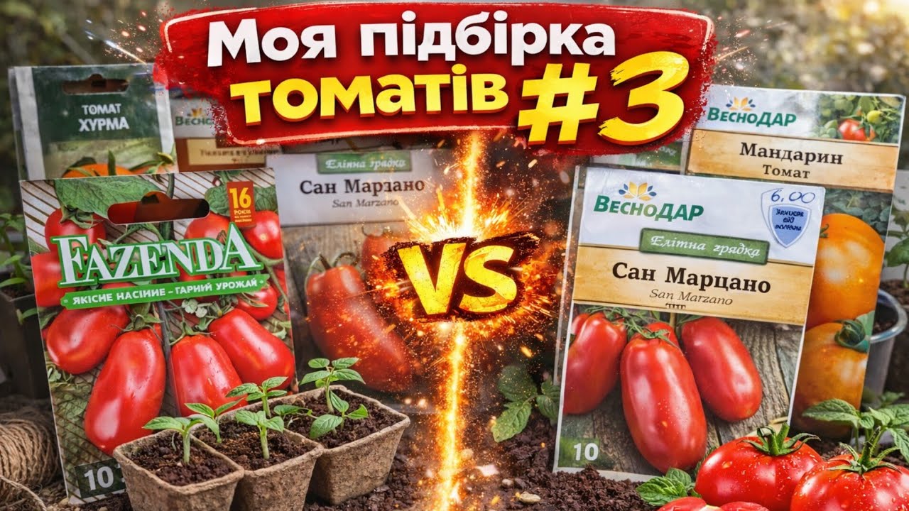 Моя підбірка томатів на сезон 2026 — Битва двійників!