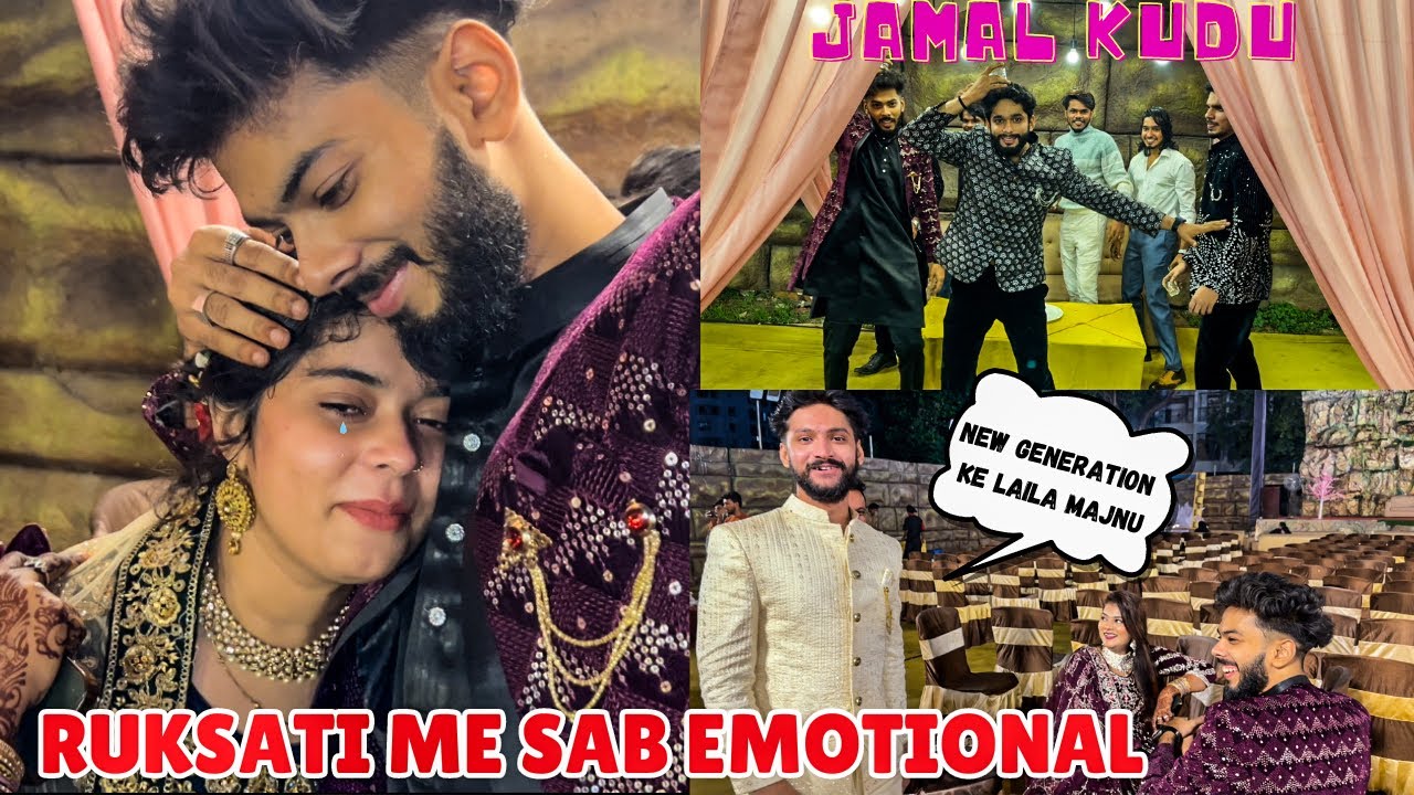 RUKSATI (VIDAI) ME SAB EMOTIONAL | ZAHID OR RUHINA LAILA MAJNU | DANCE SHADI ME | AALTU FALTU |