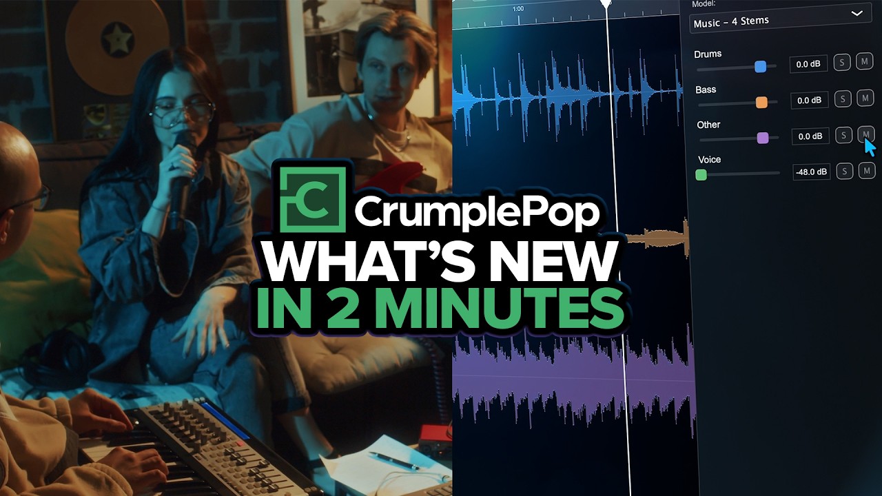 Unmix Anything: Surgically Extract Stems with CrumplePop [Boris FX]