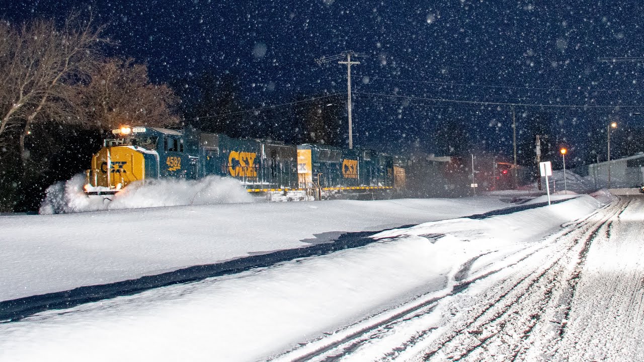 CSX Albany Division Highlights January 2026! Heritage Duos, Foreign power, Massive snow and more!