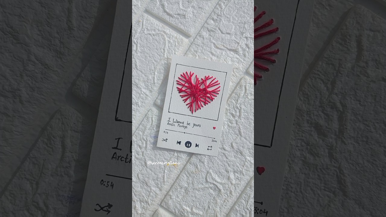 Spotify playlist card diy | Cute gift idea #diy #giftideas #shorts
