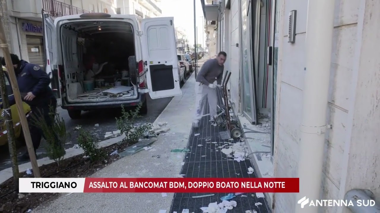 13 GENNAIO 2026 - TRIGGIANO: ASSALTO AL BANCOMAT BDM, DOPPIO BOATO NELLA NOTTE