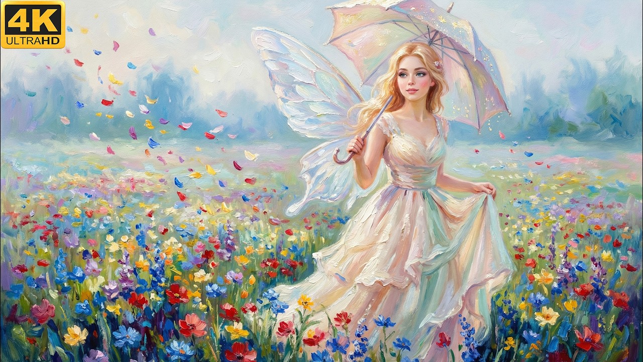 Visual Poems | Fairy & Falling Flowers | Relaxing Classical Music