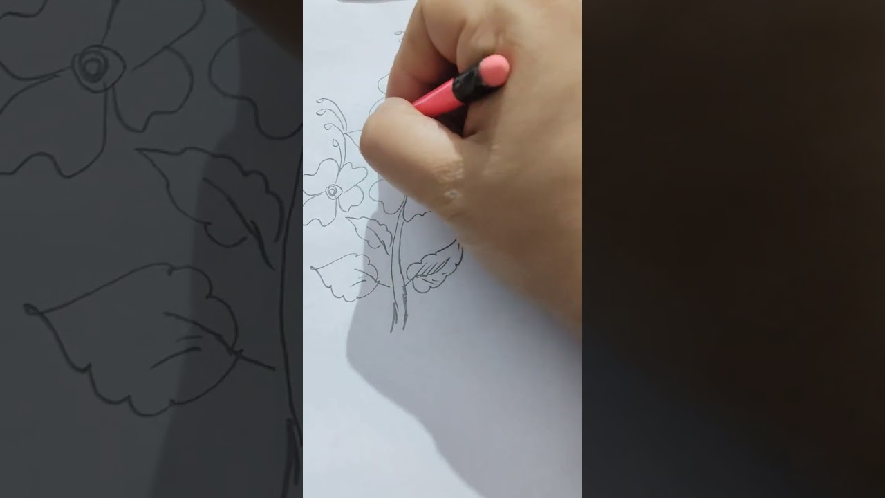 Easy flower drawing#🌸🌸