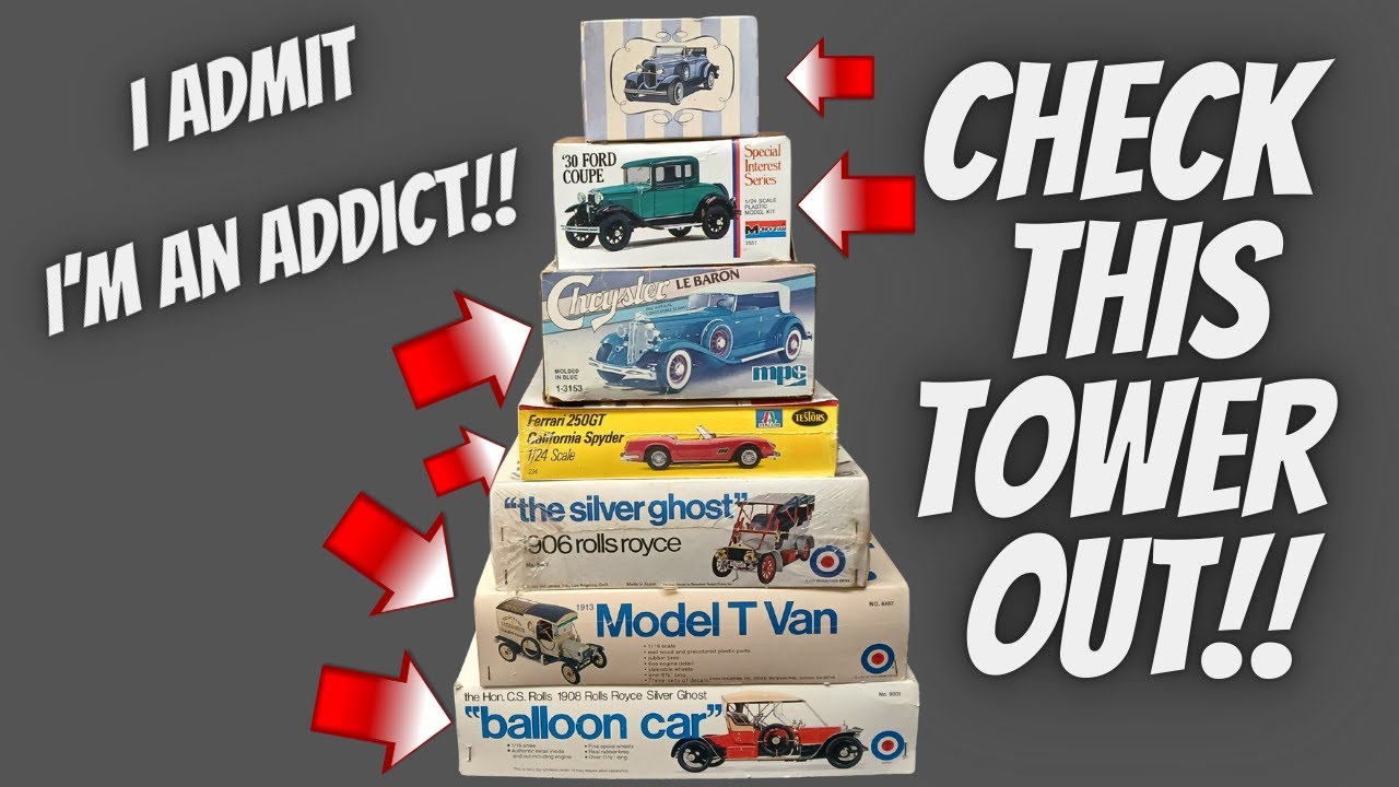 Check out this awesome tower of model cars!!