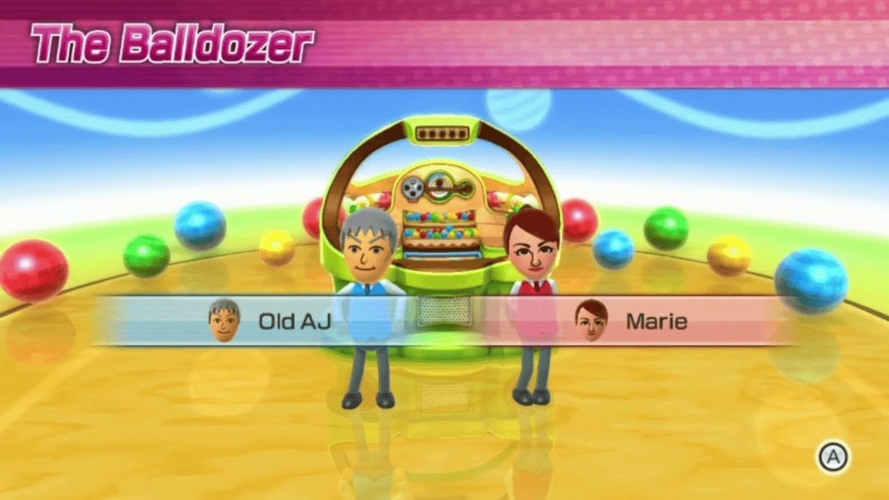 Wii Party U - The Balldozer - 1 vs. 1 Gameplay (Game #2 + Amazing Feat!)