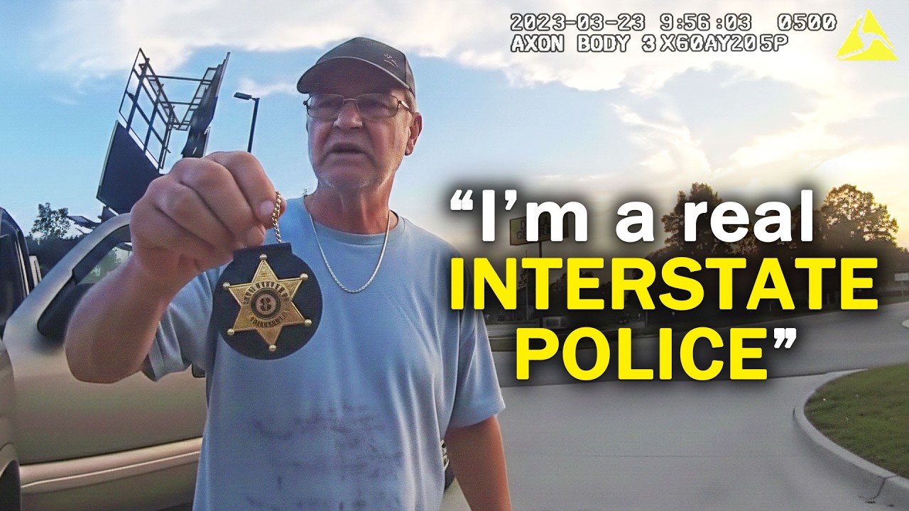 Constable Operating Outside Jurisdiction Gets Confronted by Real Officer - Aggressive Behavior
