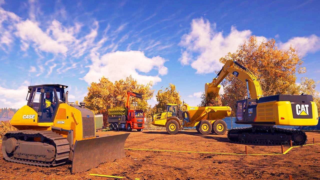 Как начать играть в Construction Simulator 2022: многопользовательский режим, новые машины, локац...