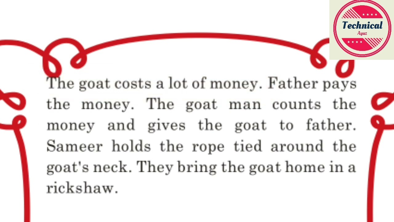A Goat for Eid, Class 2, Unit 7, English to sindhi translation #english #completecourse #sindhi