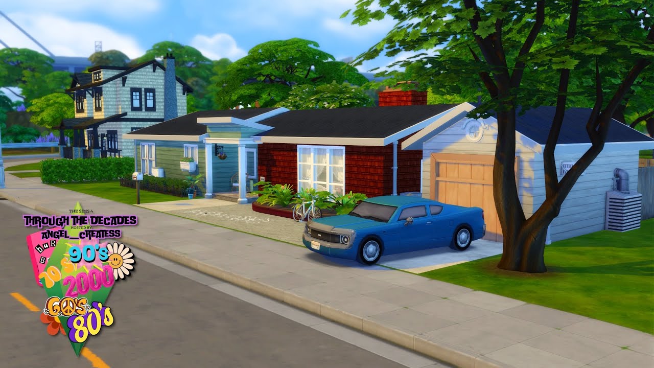 80's FAMILY HOME | The Sims 4: Speed build | #thesimsthroughdecades collab