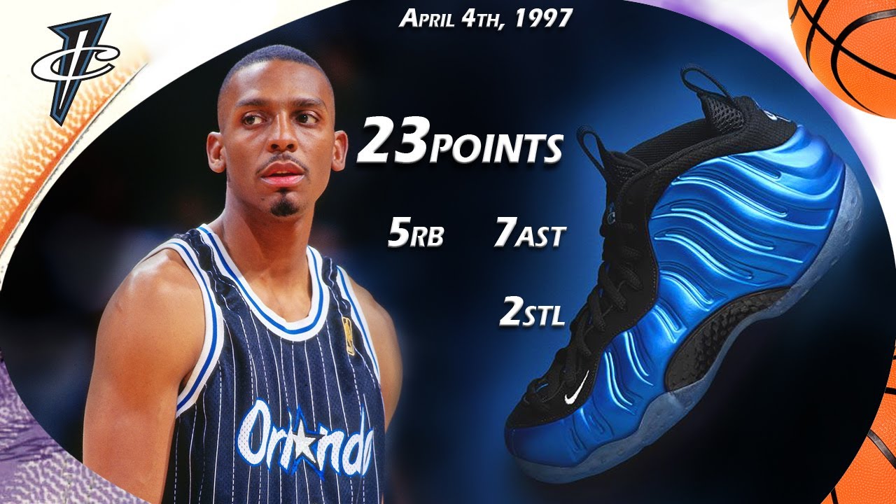 Penny Hardaway 23points debuts Nike Air Foamposite One VS New York Knicks April 4th 1997