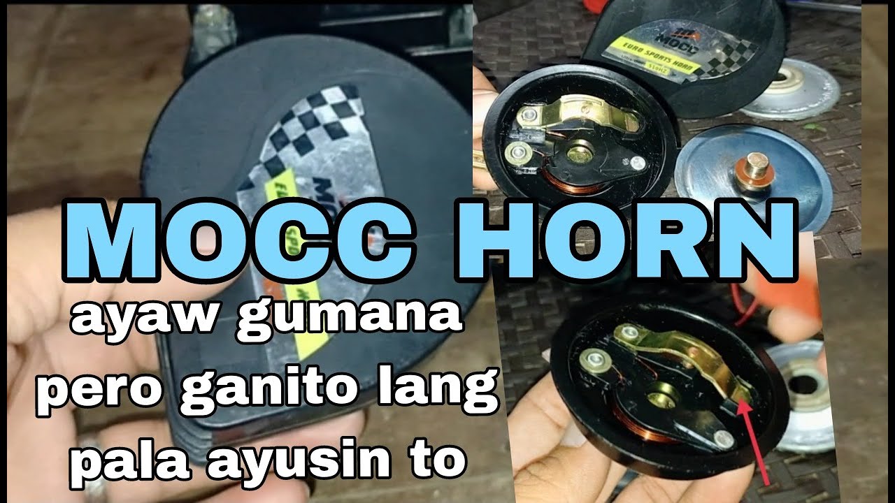 pano ayusin ang sirang loud horn /MOCC horn