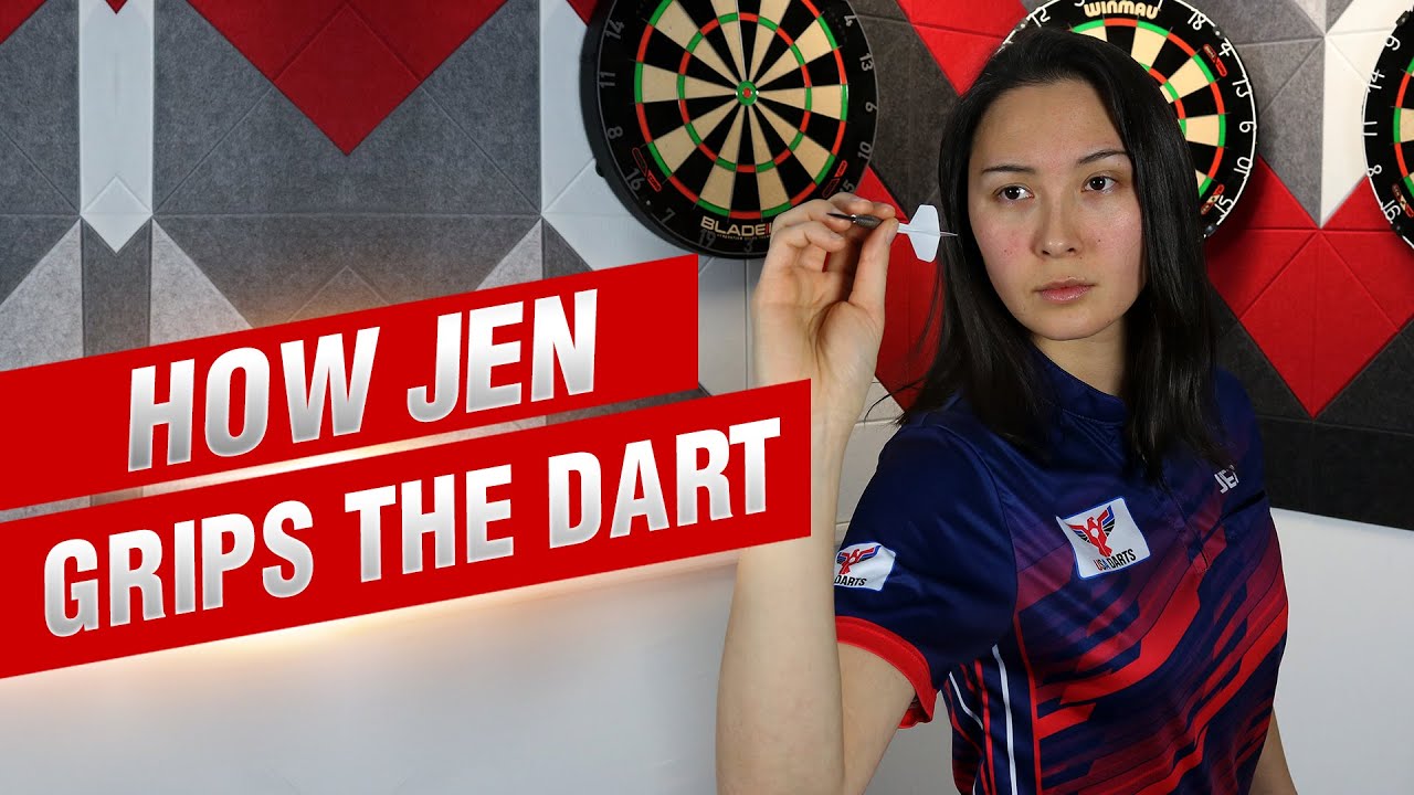 Answering your burning questions: how does Jen grip the dart?