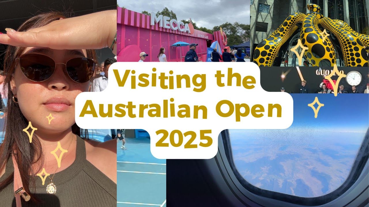 3 DAYS AT THE AUSTRALIAN OPEN 2025 🎾 | Yayoi Kusama Exhibition | Melbourne Travel Vlog