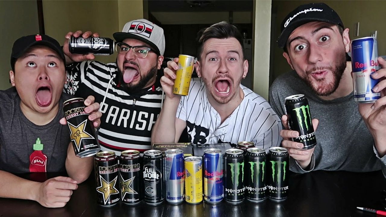 BLIND ENERGY DRINK TASTE TEST CHALLENGE!!