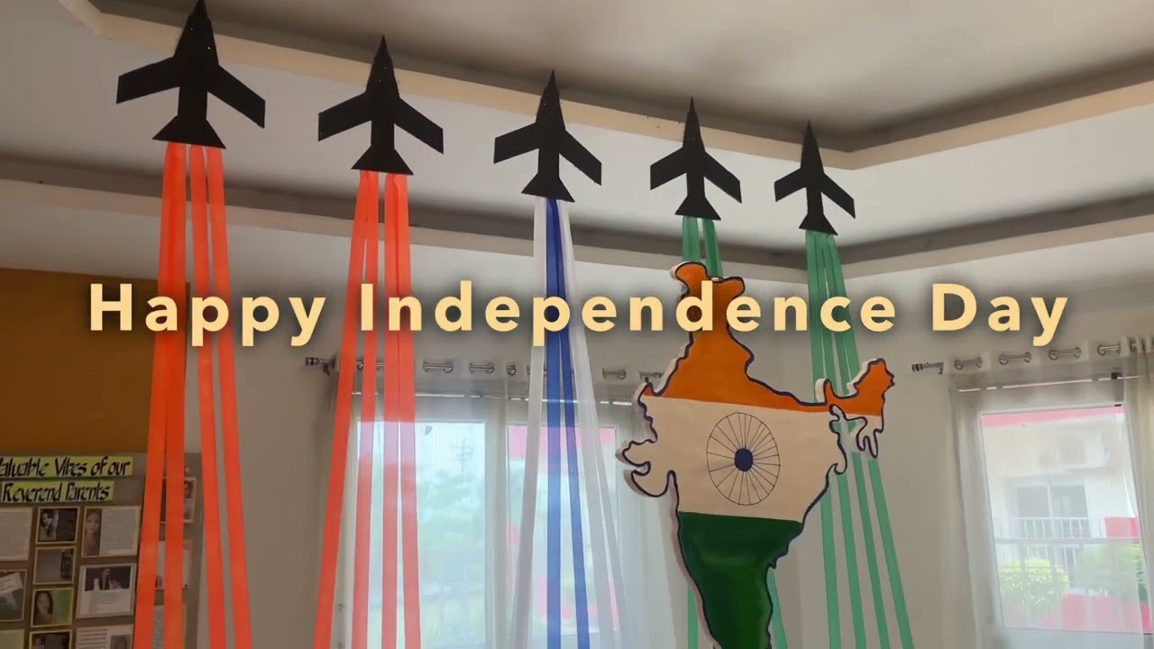 School decoration on Independence Day