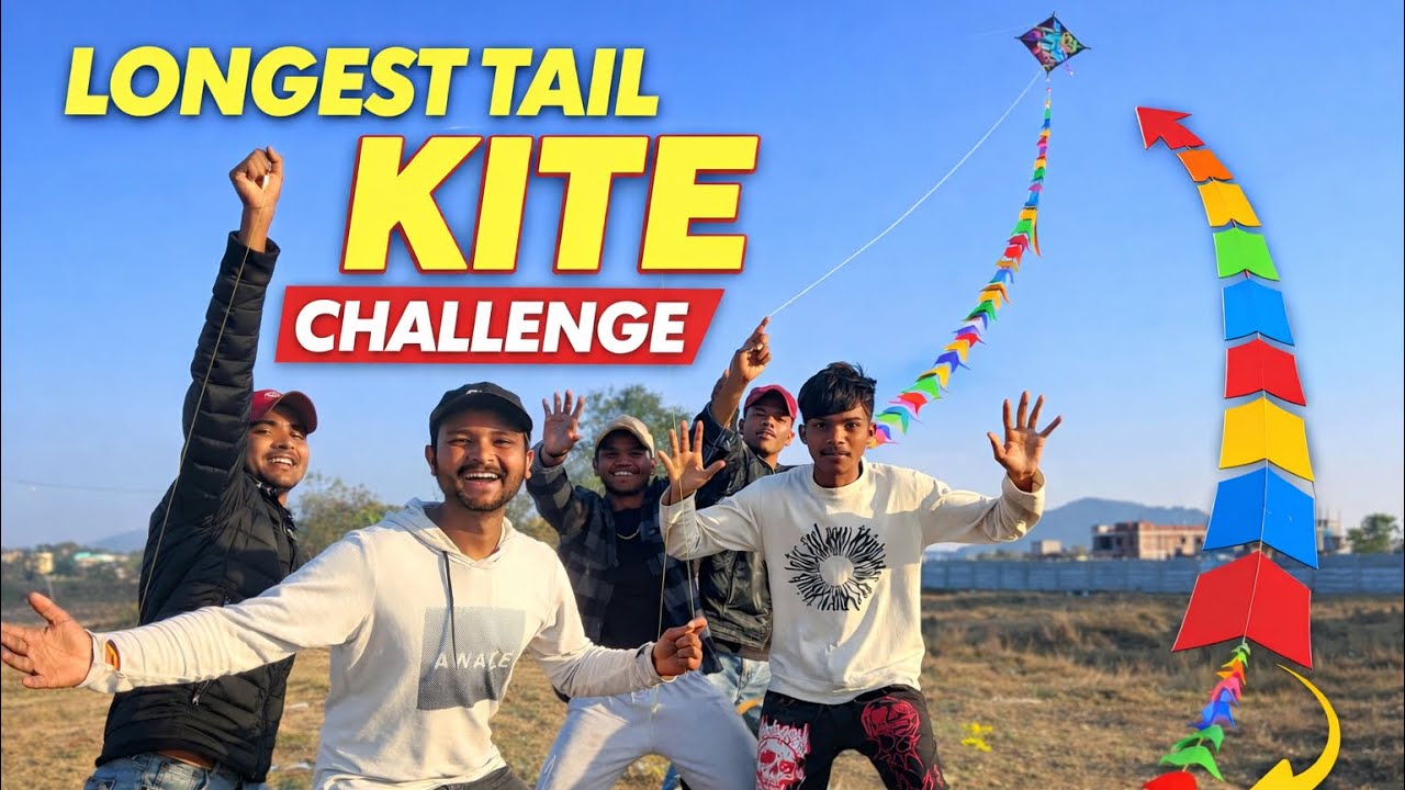 Longest Tail Kite Challenge Worth Rupees 500 | सबसे लंबी पूछ बनाओ और जीतो 500 