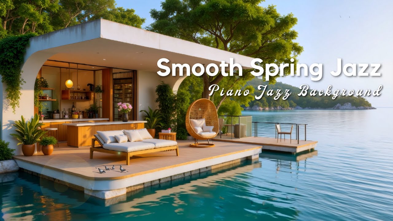 Smooth Spring Jazz -  Piano Jazz Background at an Elegant Cabin for Stress Relief & Unwind