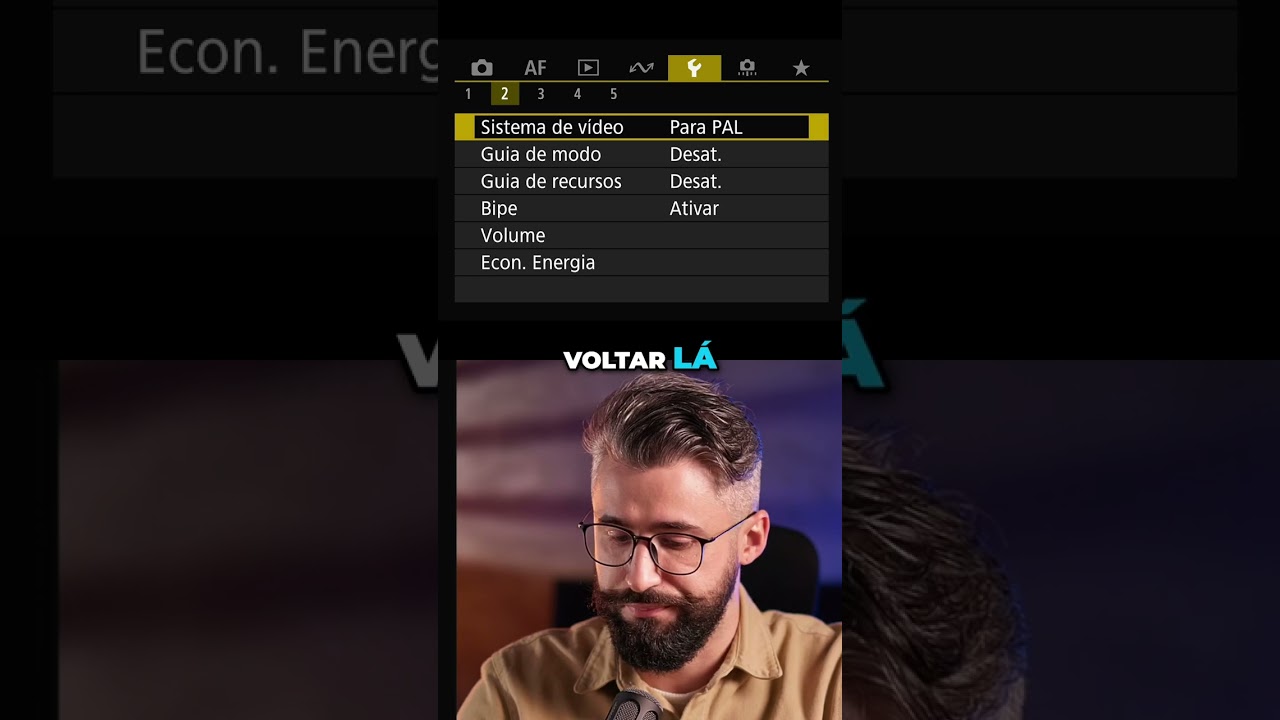 C&acirc;mera: 25/50 Frames? Ajuste NTSC/PAL em Portugu&ecirc;s!