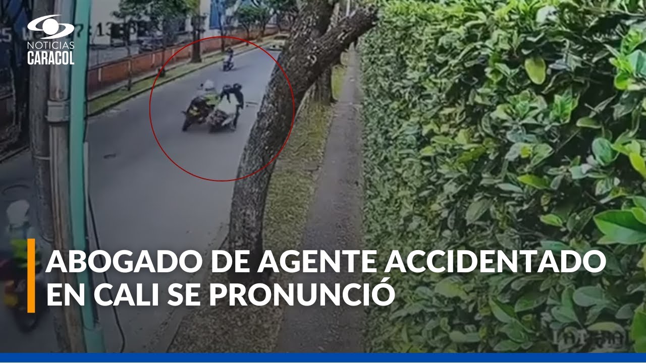 Abogado de agente de tr&aacute;nsito habl&oacute; del accidente en el que muri&oacute; un motociclista en Cali
