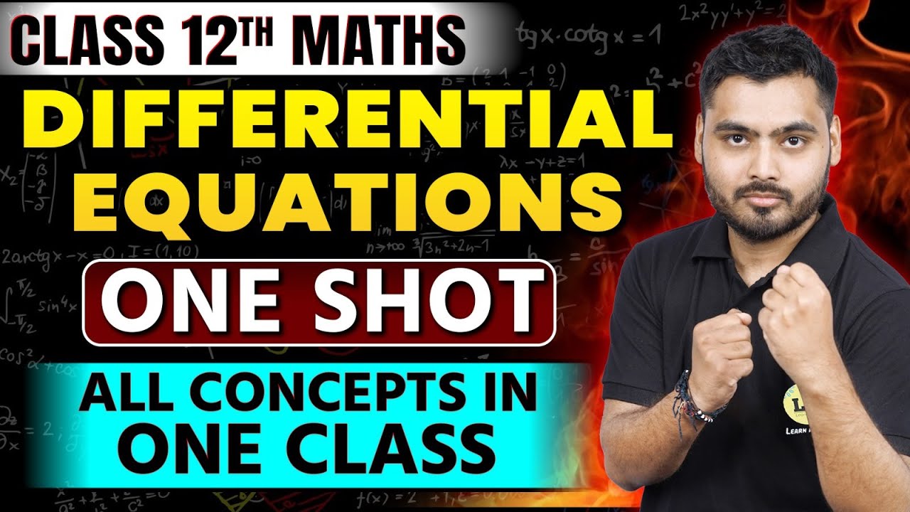 Differential Equations Class 12 One Shot | Concept and Important Questions 2025 | CBSE Board 2025