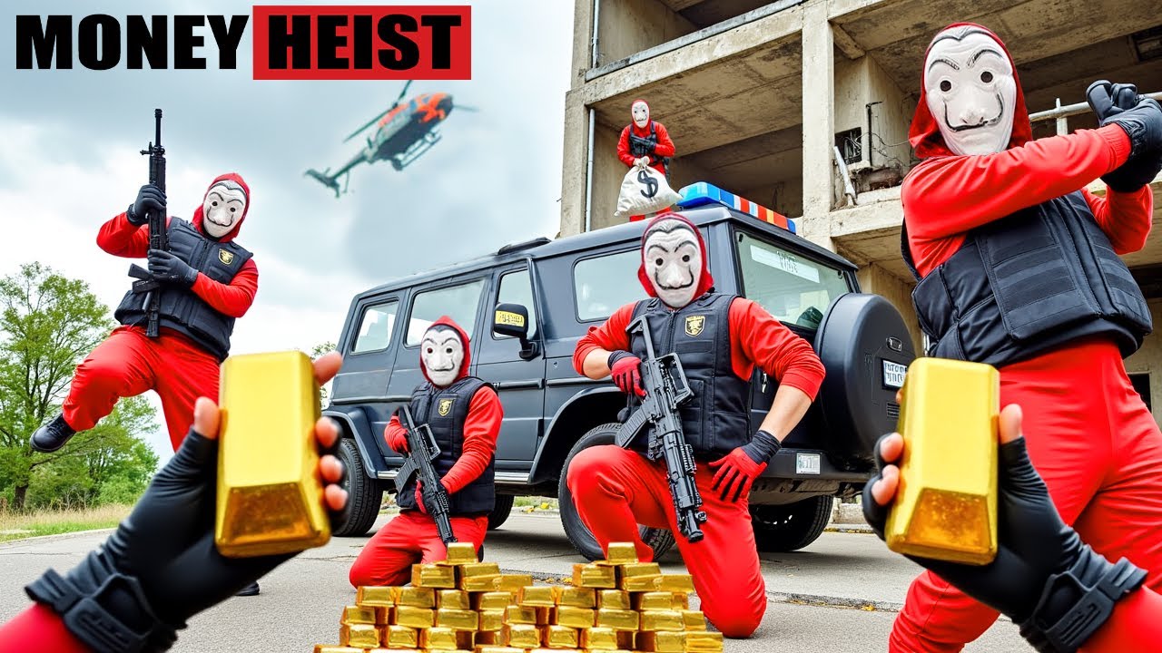 PARKOUR VS MONEY HEIST : Bad guy break into base to get revenge on police and steal Gold | Epic POV