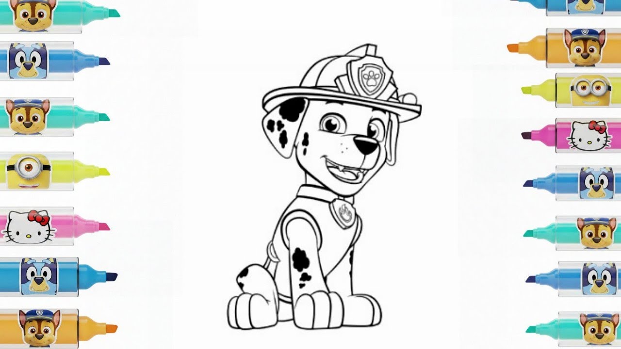 Paw Patrol Drawing Step by Step | Easy Tutorial for Kids