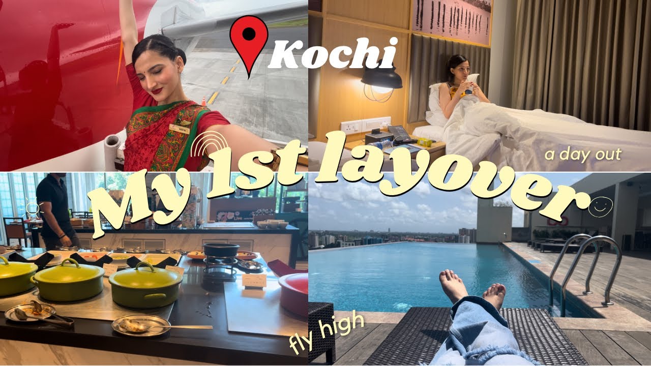 My 1st layover🥳✈️ | Cabin Crew | let’s explore  #cabincrew #flightattendant #airhostess #layover