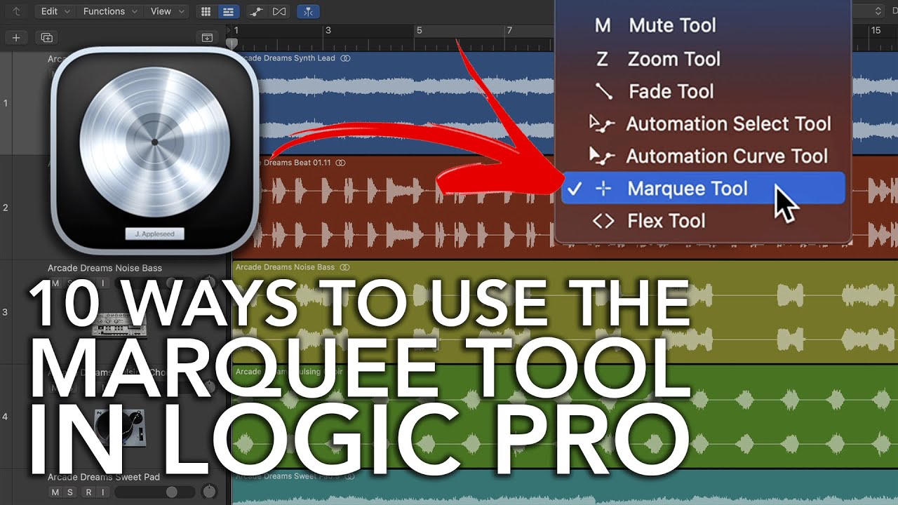 10 способов использования инструмента «Выделение» в Logic Pro