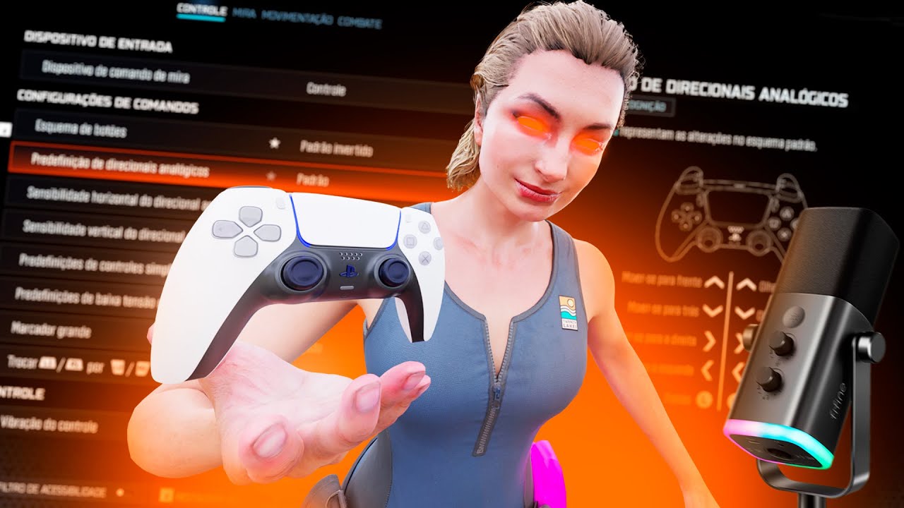 AS MELHORES CONFIGURAÇÕES DE CONTROLE NO WARZONE/BO7 + UNBOXING (FIFINE AM8)