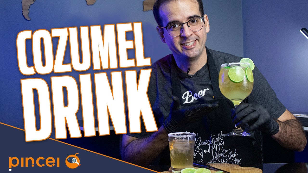 Como fazer COZUMEL com CERVEJA | DRINK CLÁSSICO e GOURMET | COPO SUJO