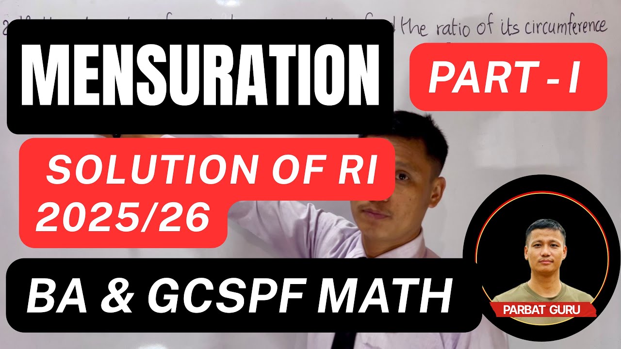 Mensuration Part–I | British Army Maths Test | Singapore Police Maths Preparation