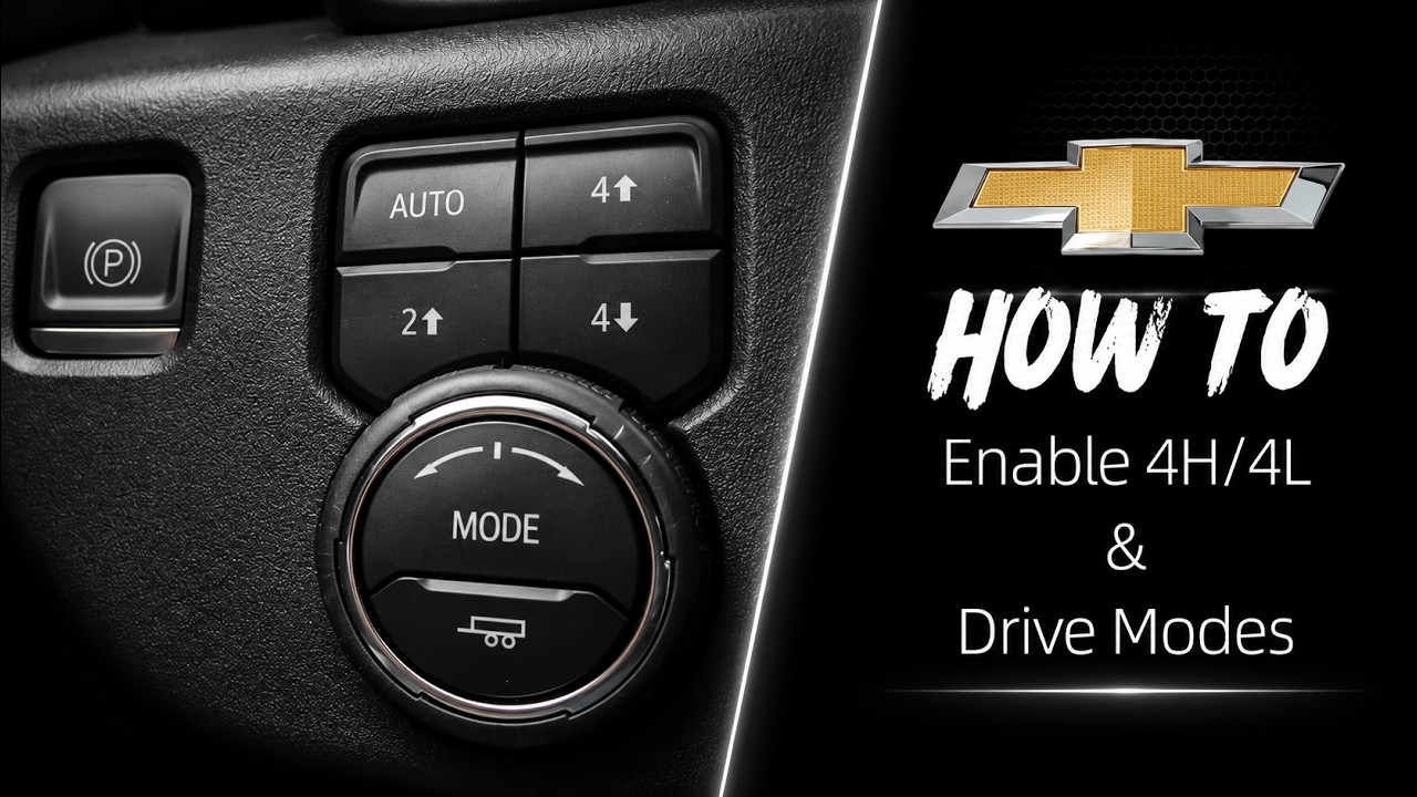 Как включить режимы 4HI/4LO и Drive Modes | Chevrolet Silverado ZR2 Bison 2023 года