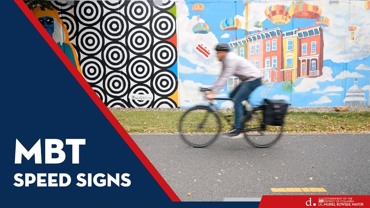 Metropolitan Branch Trail: Speed Signs