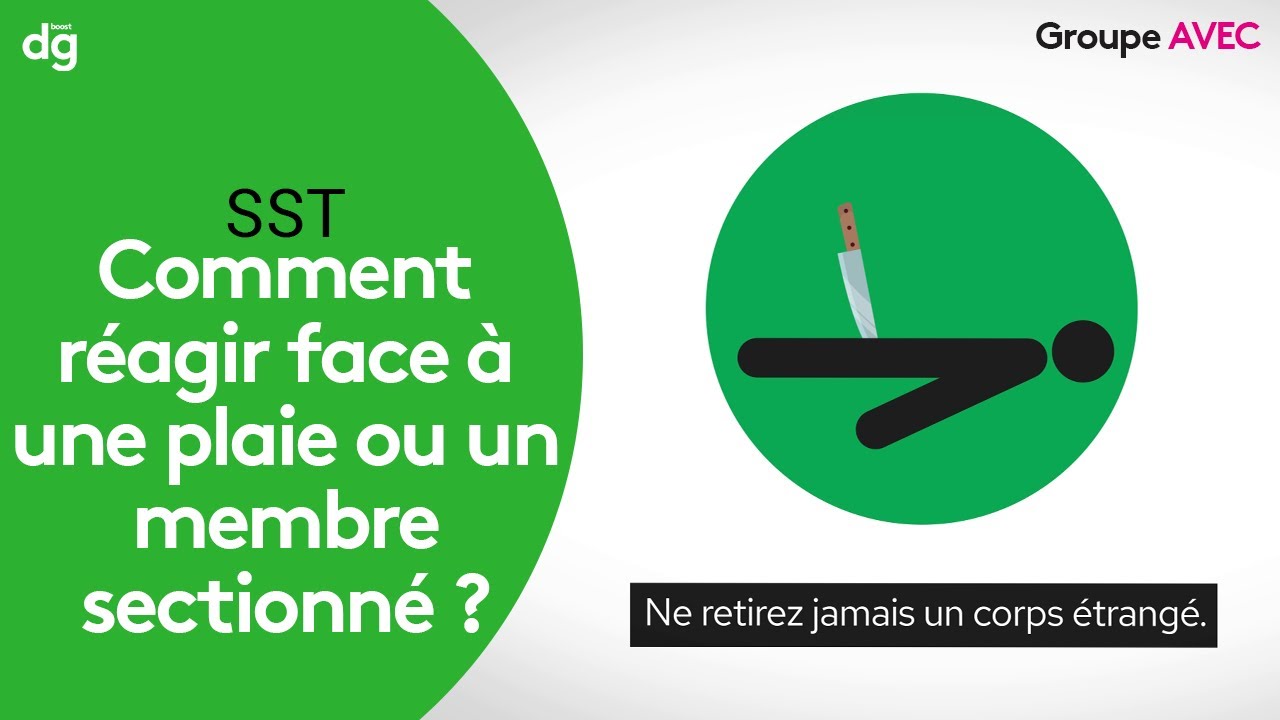 Comment réagir face à une plaie ou un membre sectionné ? formation SST