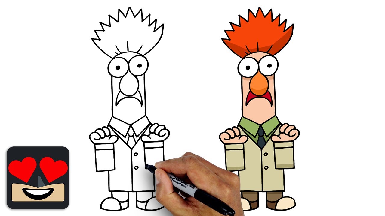 How To Draw Muppets | Beaker aka Meep