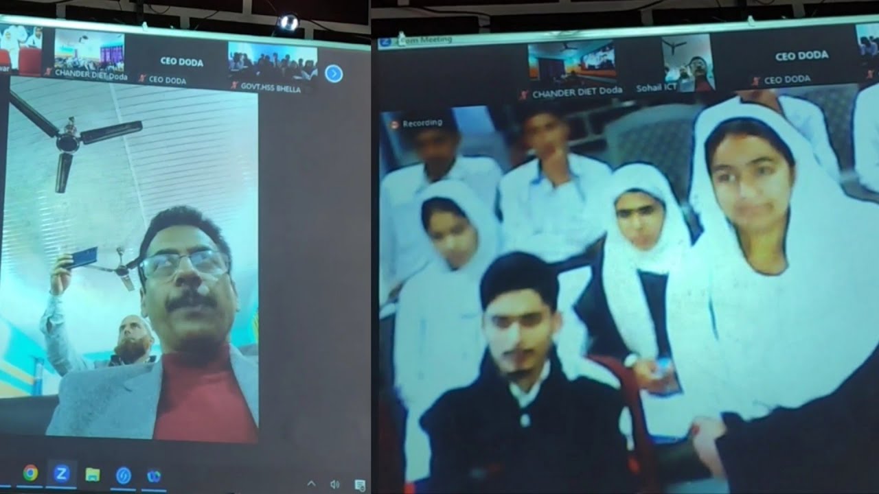 Inauguration of e-kaksha online classes by DC Saab and CEO Saab | Jangalwar Students talk to CEO Sir