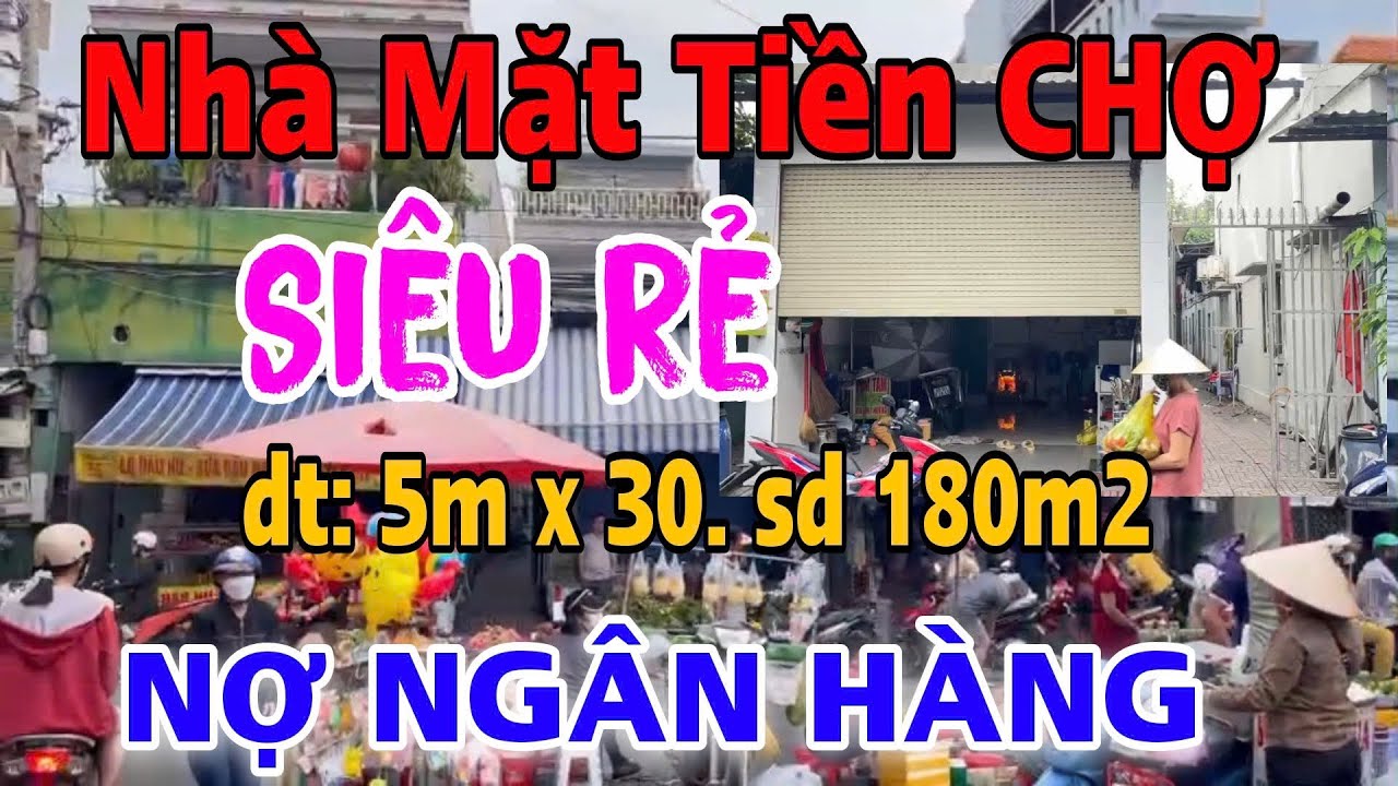 Nợ Ngân Hàng, bán gấp nhà Mặt Tiền Chợ Siêu Rẻ. Gần Thủ Đức TPHCM. #957