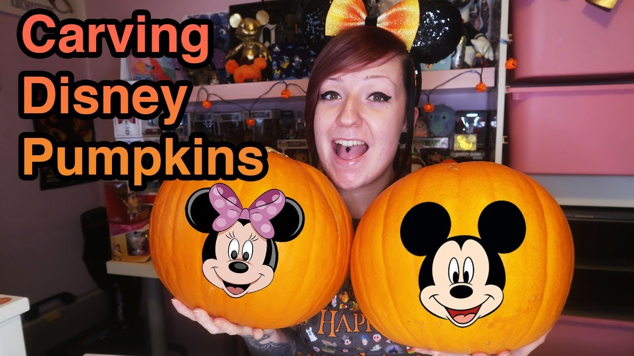 Carving Disney Pumpkins | Mickey and Minnie | Feed The Disney