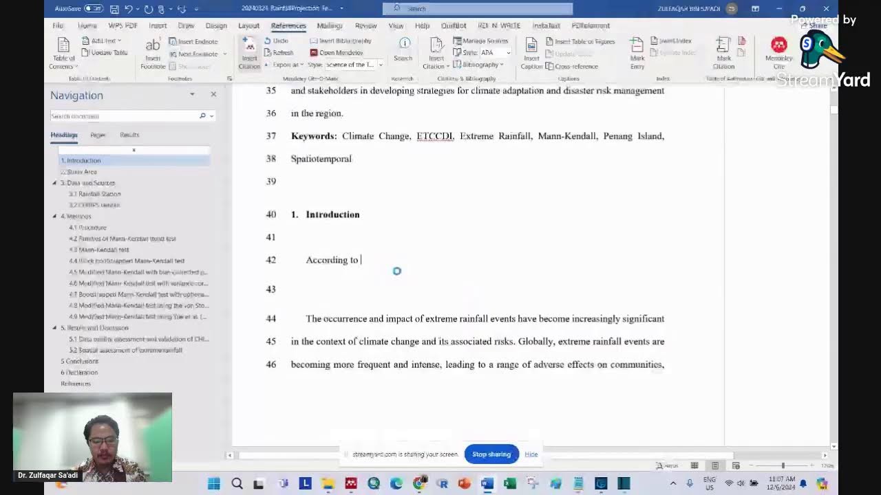 How to Edit Citation in the Manuscript Using Mendeley