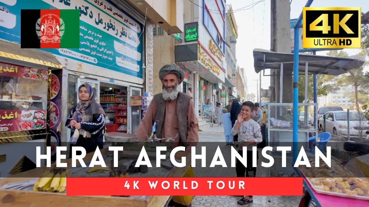 🇦🇫Herat, Afghanistan Walking Tour - 4K Downtown tour｜Oct 2025